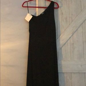 BNWT Ralph Lauren crepe asymmetrical gown
